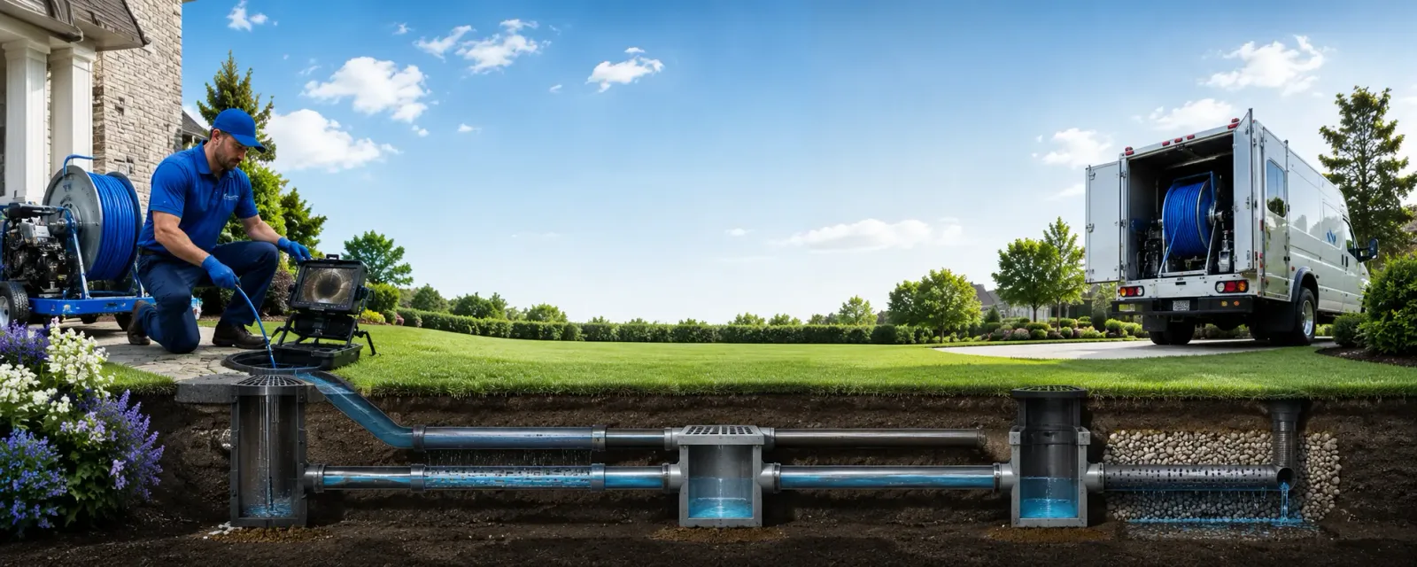 Outdoor drain cleaning information for Benedict, KS